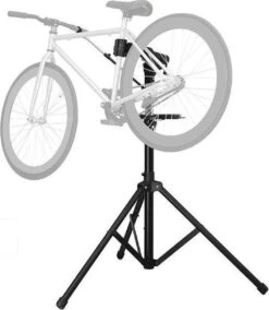 Merkloos Decopatent® PRO Montagestandaard Fiets - 360° Draaibaar - Verstelbaar + Gereedschapsbakje - Fiets Montage Reparatie Standaard -Winkel Voor Fietsbenodigdheden 1045x1200