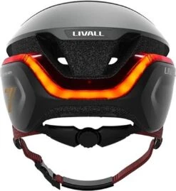 Livall EVO21 Black Medium - (Smart) Fietshelm - SOS Functie - LED Richtingaanwijzers - Smart Verlichting -Winkel Voor Fietsbenodigdheden 1102x1200