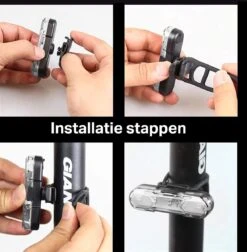 Transnect® – Fietsverlichting LED Set - Fietslampjes Voor En Achter Licht - 4 Lichtstanden – USB Oplaadbaar - Draagbaar – Waterdicht -Winkel Voor Fietsbenodigdheden 1176x1200