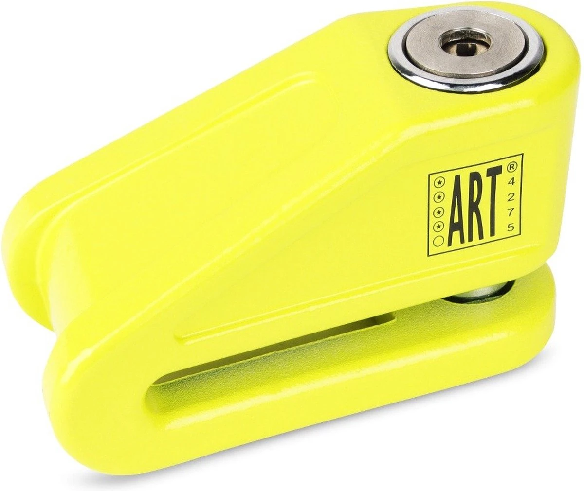 VINZ Baretti Schijfremslot / Motorslot ART4 - Fluor Geel 5 VINZ Baretti Schijfremslot / Motorslot ART4 - Fluor Geel - Afbeelding 3