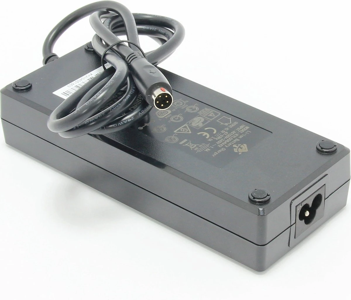 Acculader Stella - Elektrische Fietsoplader - 42v 2A Met 5-polige Ronde Connector 5 Acculader Stella - Elektrische Fietsoplader - 42v 2A Met 5-polige Ronde Connector - Afbeelding 3