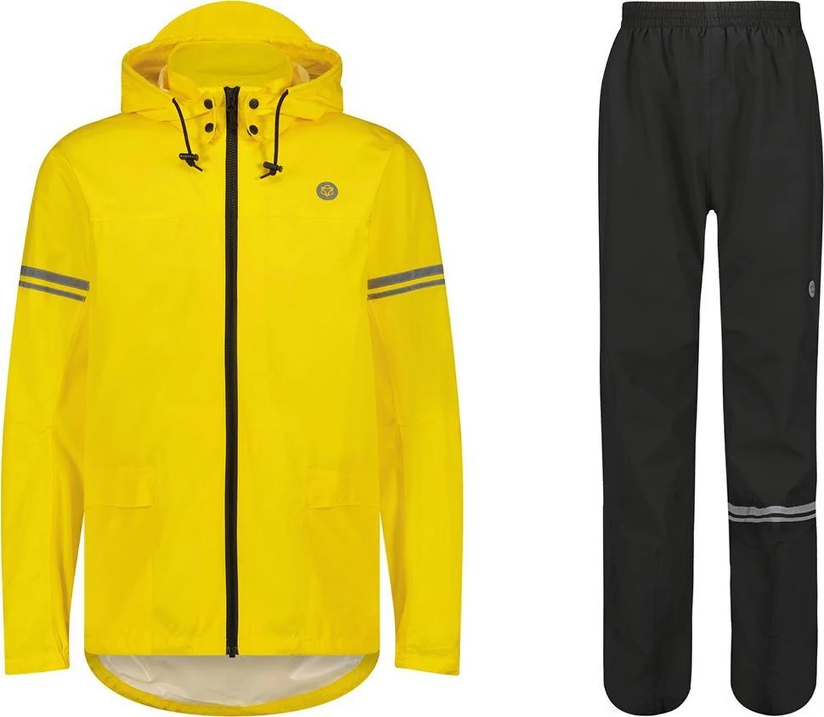 AGU Original Regenpak Essential - Geel/Zwart - XL - Dames & Heren - Waterdicht & Ademend 16 AGU Original Regenpak Essential - Geel/Zwart - XL - Dames & Heren - Waterdicht & Ademend - Afbeelding 14