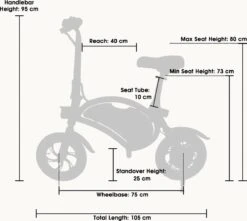 Windgoo - B3 Elektrische Long-Range E-Bike Met Trappers - E-bike - 25Km / H - Wit -Winkel Voor Fietsbenodigdheden 1200x1072
