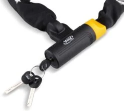 VINZ Salado Kettingslot / Fietsslot Met Vaste Kop ART2 - 120cm -Winkel Voor Fietsbenodigdheden 1200x1079