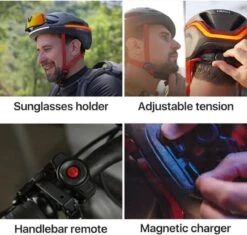 Livall EVO21 Black Medium - (Smart) Fietshelm - SOS Functie - LED Richtingaanwijzers - Smart Verlichting -Winkel Voor Fietsbenodigdheden 1200x1143 1