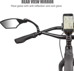 Igoods Fietsspiegel Ebike Links - Fietsspiegel Op Stuur - Verstelbaar -Winkel Voor Fietsbenodigdheden 1200x1149