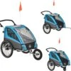 HOMCOM 3-in-1 Kinderaanhanger Jogger Fietskar Voor 2 Kinderen Aluminium 440-018 1 HOMCOM 3-in-1 Kinderaanhanger Jogger Fietskar Voor 2 Kinderen Aluminium 440-018 -Winkel Voor Fietsbenodigdheden 1200x1156