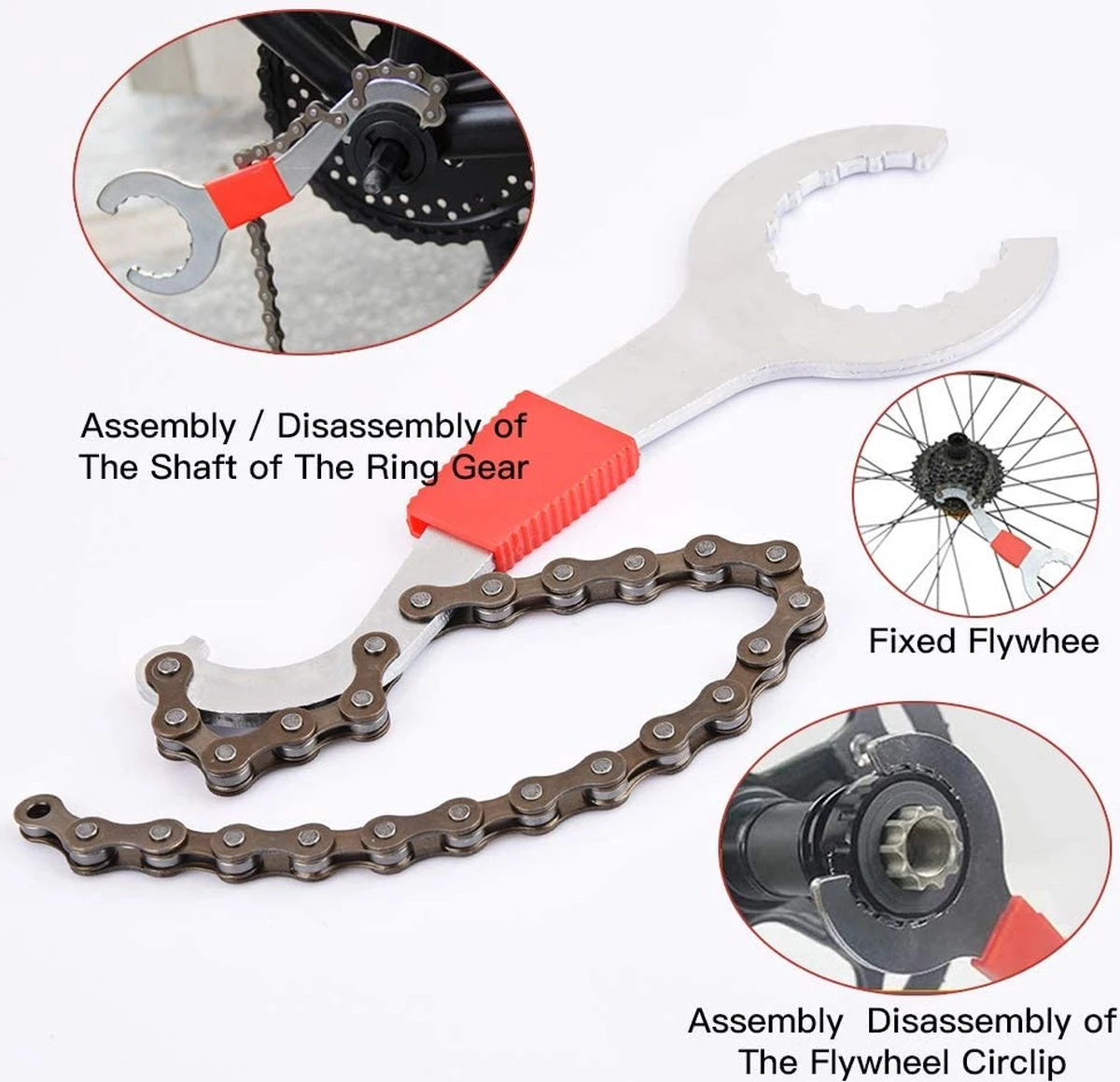 Merkloos Professionele Cassette Afnemer En Kettingzweep - Complete Set 6 Merkloos Professionele Cassette Afnemer En Kettingzweep - Complete Set - Afbeelding 4