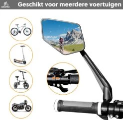 BikePro Verstelbare Fietsspiegel Set Incl. Reflectoren - Links & Rechts - Achteruitkijkspiegel Fiets - Geschikt Voor E Bike, Fiets, Motor, Step -Winkel Voor Fietsbenodigdheden 1200x1175 1