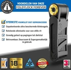 FoldyLock Forever Vouwslot Fietsslot 18/18 Gold Hoge Kwaliteit - Voor Elk Type Fiets - Met Houder 90cm -Winkel Voor Fietsbenodigdheden 1200x1184 2