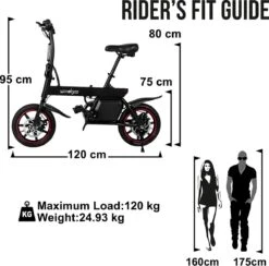 Windgoo B20 V2 - Smart E Bike - APP IOS Android - Elektrische Vouwfiets Zonder Gashandel - 250W - 14 Inch - 25 KM/H - Zwart -Winkel Voor Fietsbenodigdheden 1200x1184 6