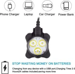 BOTC Fietsverlichting USB Oplaadbaar - Oplaadbare USB Led Fietslamp - Voorlicht & Achterlicht - Waterdicht -Winkel Voor Fietsbenodigdheden 1200x1186