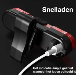 Transnect® – Fietsverlichting LED Set - Fietslampjes Voor En Achter Licht - 4 Lichtstanden – USB Oplaadbaar - Draagbaar – Waterdicht -Winkel Voor Fietsbenodigdheden 1200x1189