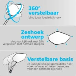 NueNext Fietsspiegel Ebike 2 Stuks – Achteruitkijk Spiegel Op Stuur – Multi-verstelbaar – 360 Rotatie - Speed-pedelec 18 NueNext Fietsspiegel Ebike 2 Stuks – Achteruitkijk Spiegel Op Stuur – Multi-verstelbaar – 360 Rotatie - Speed-pedelec -Winkel Voor Fietsbenodigdheden 1200x1189 3