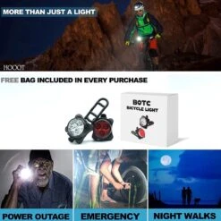 BOTC Fietsverlichting USB Oplaadbaar - Oplaadbare USB Led Fietslamp - Voorlicht & Achterlicht - Waterdicht -Winkel Voor Fietsbenodigdheden 1200x1200 102