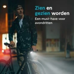 Inlustro Fietslamp Set - Voorlicht / Achterlicht - LED Fietslampjes Rood En Wit - Fietslicht Koplamp - Waterdicht - USB Oplaadbaar -Winkel Voor Fietsbenodigdheden 1200x1200 116