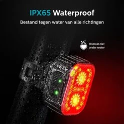 Inlustro Fietslamp Set - Voorlicht / Achterlicht - LED Fietslampjes Rood En Wit - Fietslicht Koplamp - Waterdicht - USB Oplaadbaar -Winkel Voor Fietsbenodigdheden 1200x1200 118