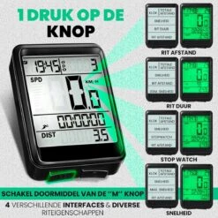 Strex Draadloze Fietscomputer - 17 Functies - Extra Groot Scherm - Draadloze Fiets Computer Draadloos Waterdicht - NL Handleiding -Winkel Voor Fietsbenodigdheden 1200x1200 127