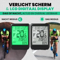 Strex Draadloze Fietscomputer - 17 Functies - Extra Groot Scherm - Draadloze Fiets Computer Draadloos Waterdicht - NL Handleiding -Winkel Voor Fietsbenodigdheden 1200x1200 130