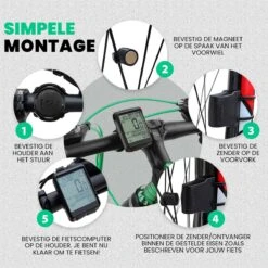 Strex Draadloze Fietscomputer - 17 Functies - Extra Groot Scherm - Draadloze Fiets Computer Draadloos Waterdicht - NL Handleiding -Winkel Voor Fietsbenodigdheden 1200x1200 131