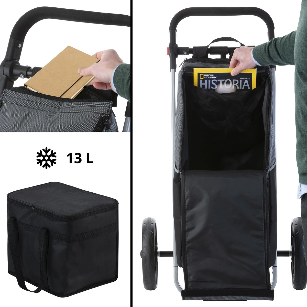 Shoppingcruiser 2 In 1 Boodschappentrolley Voor Achter De Fiets - Fietskar - Robuuste Boodschappenwagen - Allround Bagagekar 11 Shoppingcruiser 2 In 1 Boodschappentrolley Voor Achter De Fiets - Fietskar - Robuuste Boodschappenwagen - Allround Bagagekar - Afbeelding 9