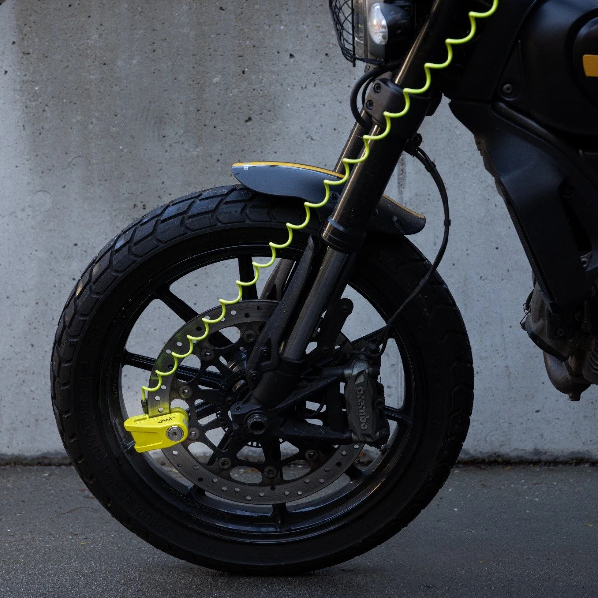 VINZ Baretti Schijfremslot / Motorslot ART4 - Fluor Geel 8 VINZ Baretti Schijfremslot / Motorslot ART4 - Fluor Geel - Afbeelding 6