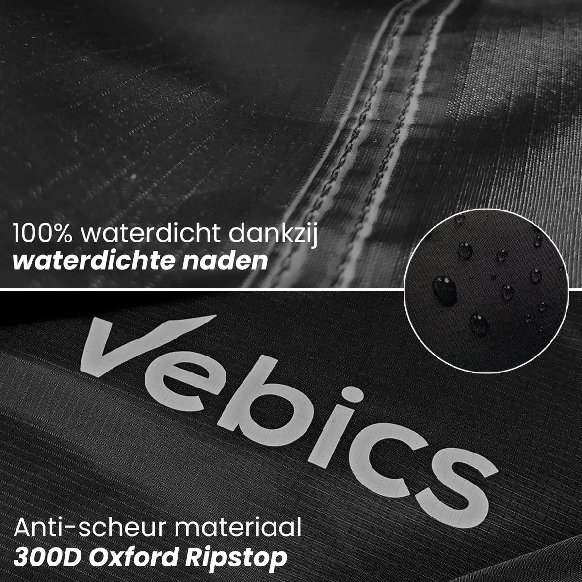 Vebics® Fietshoes Voor 2 Fietsen Fietsendrager - Waterdicht - Elektrische Fiets - Fietsbeschermhoes 9 Vebics® Fietshoes Voor 2 Fietsen Fietsendrager - Waterdicht - Elektrische Fiets - Fietsbeschermhoes - Afbeelding 7