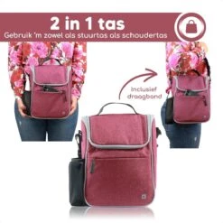 Bablue Stuurtas Fiets - Roze Fietstas - Met Regenhoes - Handig Te Bevestigen - Fietstas Enkel - Fietstas Stuur - Afneembaar - Stuurtas Fiets Waterproof - Schoudertas - Elektrische Fietsen - Stuurtas Met Smartphone Houder -Winkel Voor Fietsbenodigdheden 1200x1200 196