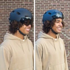 GOOFF® PILOT 3 In 1 Snorscooterhelm Met Afneembaar Vizier - Matzwart - Lichtgewicht Snorfiets Helm - NTA Gecertificeerd Speed Pedelec Helm - Geschikt Voor Blauw Kenteken Snorscooter En Snorfiets - Maat XL - Voor Vrouwen En Mannen -Winkel Voor Fietsbenodigdheden 1200x1200 27