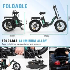 HITWAY E Bike Elektrische Fiets 20 Inch Dikke Band Opvouwbare Elektrische Fiets, 250W/36V/11,2Ah Batterij, Max. Bereik Tot 35-90km, Off-road Mountainbike Met Shimano 7 Versnellingen, Stad EBike Heren Dames 14 HITWAY E Bike Elektrische Fiets 20 Inch Dikke Band Opvouwbare Elektrische Fiets, 250W/36V/11,2Ah Batterij, Max. Bereik Tot 35-90km, Off-road Mountainbike Met Shimano 7 Versnellingen, Stad EBike Heren Dames -Winkel Voor Fietsbenodigdheden 1200x1200 277