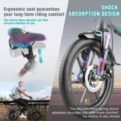 Merkloos Hitway 14F005 Elektrische Fiets E-bike | Opvouwbaar | 250W Motor | 7.5Ah | 16" | Zwart / Groen -Winkel Voor Fietsbenodigdheden 1200x1200 282