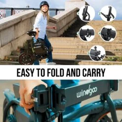 Windgoo B20 V2 - Smart E Bike - APP IOS Android - Elektrische Vouwfiets Zonder Gashandel - 250W - 14 Inch - 25 KM/H - Zwart -Winkel Voor Fietsbenodigdheden 1200x1200 287