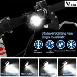 VUBIO LED Fietsverlichting USB Oplaadbaar - Waterdichte Fietslampjes -Winkel Voor Fietsbenodigdheden 1200x1200 46