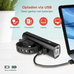 LifeGoods LED Fietsverlichting Set - Voorlicht En Achterlicht - USB Oplaadbaar - Zwart -Winkel Voor Fietsbenodigdheden 1200x1200 53