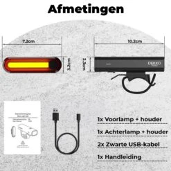 PRO LED 2022 Fietsverlichting Set - Racefiets Verlichting - Voorlicht En Achterlicht - Fietsaccessoires - USB Oplaadbaar - IP65 Waterdicht -Winkel Voor Fietsbenodigdheden 1200x1200 62