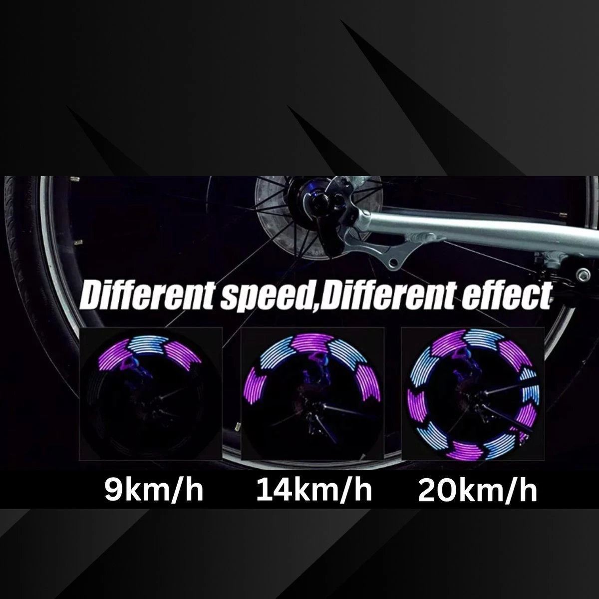 Spaakverlichting- Spaakverlichting Met Bewegingssenor- Spaakverlichting Kinderfiets- LED Voor Wiel- Waterdicht- 32 Verschillende Patronen- Makkelijk Te Installeren 11 Spaakverlichting- Spaakverlichting Met Bewegingssenor- Spaakverlichting Kinderfiets- LED Voor Wiel- Waterdicht- 32 Verschillende Patronen- Makkelijk Te Installeren - Afbeelding 9