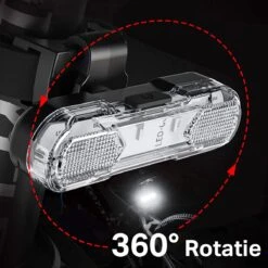 Transnect® – Fietsverlichting LED Set - Fietslampjes Voor En Achter Licht - 4 Lichtstanden – USB Oplaadbaar - Draagbaar – Waterdicht -Winkel Voor Fietsbenodigdheden 1200x1200 96