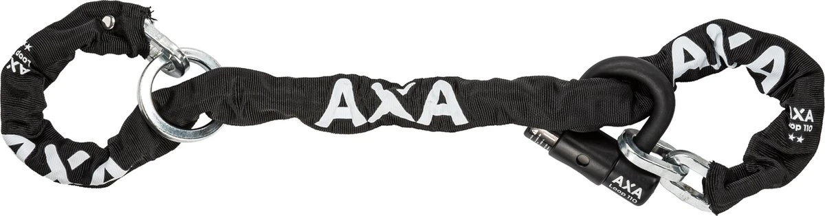 AXA Loop 110 Kettingslot - ART 2 Slot Voor Fietsen - Extra Dikke Schakels – Hangslot - 110 Cm – 9,5 Mm - Zwart 6 AXA Loop 110 Kettingslot - ART 2 Slot Voor Fietsen - Extra Dikke Schakels – Hangslot - 110 Cm – 9,5 Mm - Zwart - Afbeelding 4