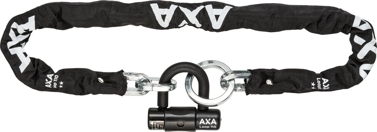 AXA Loop 110 Kettingslot - ART 2 Slot Voor Fietsen - Extra Dikke Schakels – Hangslot - 110 Cm – 9,5 Mm - Zwart 7 AXA Loop 110 Kettingslot - ART 2 Slot Voor Fietsen - Extra Dikke Schakels – Hangslot - 110 Cm – 9,5 Mm - Zwart - Afbeelding 5