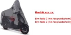 CUHOC Scooterhoes Voor De Sym Fiddle 2 & 3 (Met Hoog Windscherm) Stofvrij / Ademend / Waterdicht Redlabel -Winkel Voor Fietsbenodigdheden 1200x592 1