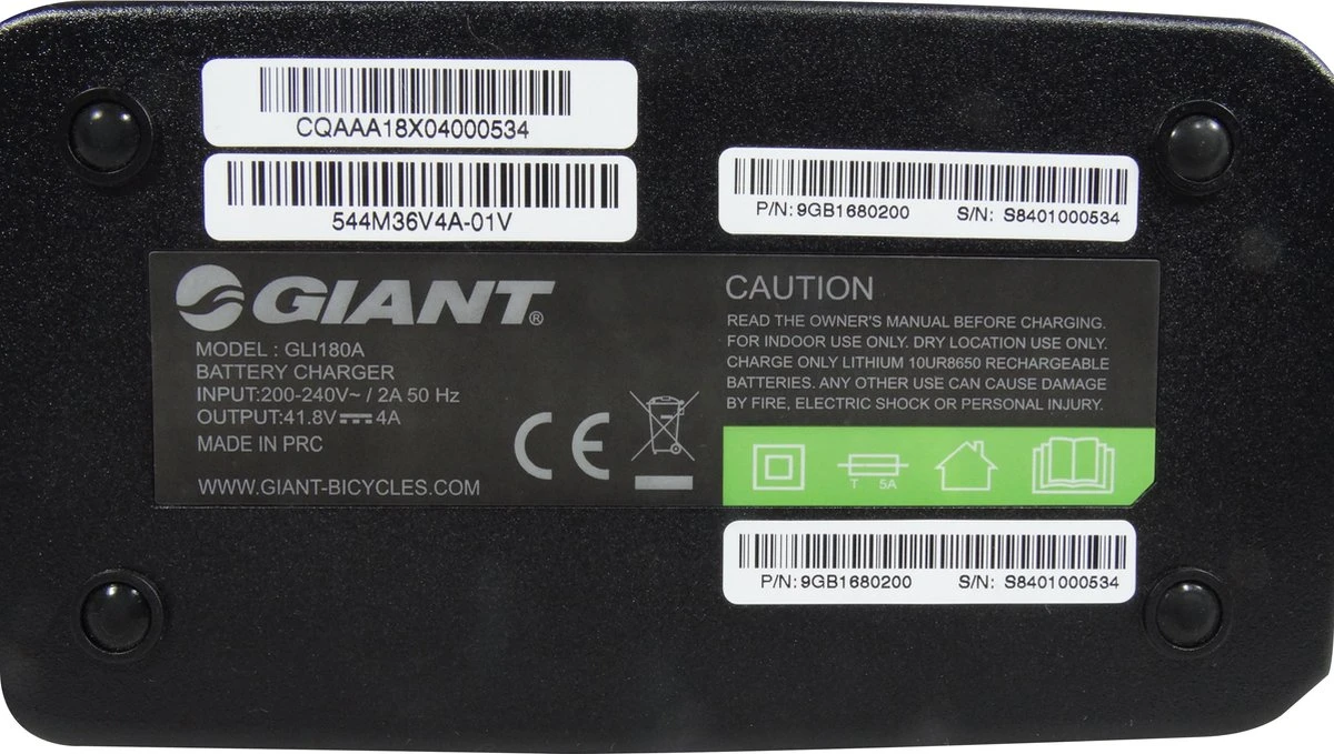 Giant - Elektrische Fietsoplader - 36V - 4A - 5-pins 7 Giant - Elektrische Fietsoplader - 36V - 4A - 5-pins - Afbeelding 5