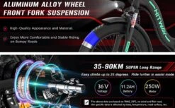 HITWAY E Bike Elektrische Fiets 20 Inch Dikke Band Opvouwbare Elektrische Fiets, 250W/36V/11,2Ah Batterij, Max. Bereik Tot 35-90km, Off-road Mountainbike Met Shimano 7 Versnellingen, Stad EBike Heren Dames 15 HITWAY E Bike Elektrische Fiets 20 Inch Dikke Band Opvouwbare Elektrische Fiets, 250W/36V/11,2Ah Batterij, Max. Bereik Tot 35-90km, Off-road Mountainbike Met Shimano 7 Versnellingen, Stad EBike Heren Dames -Winkel Voor Fietsbenodigdheden 1200x742 1