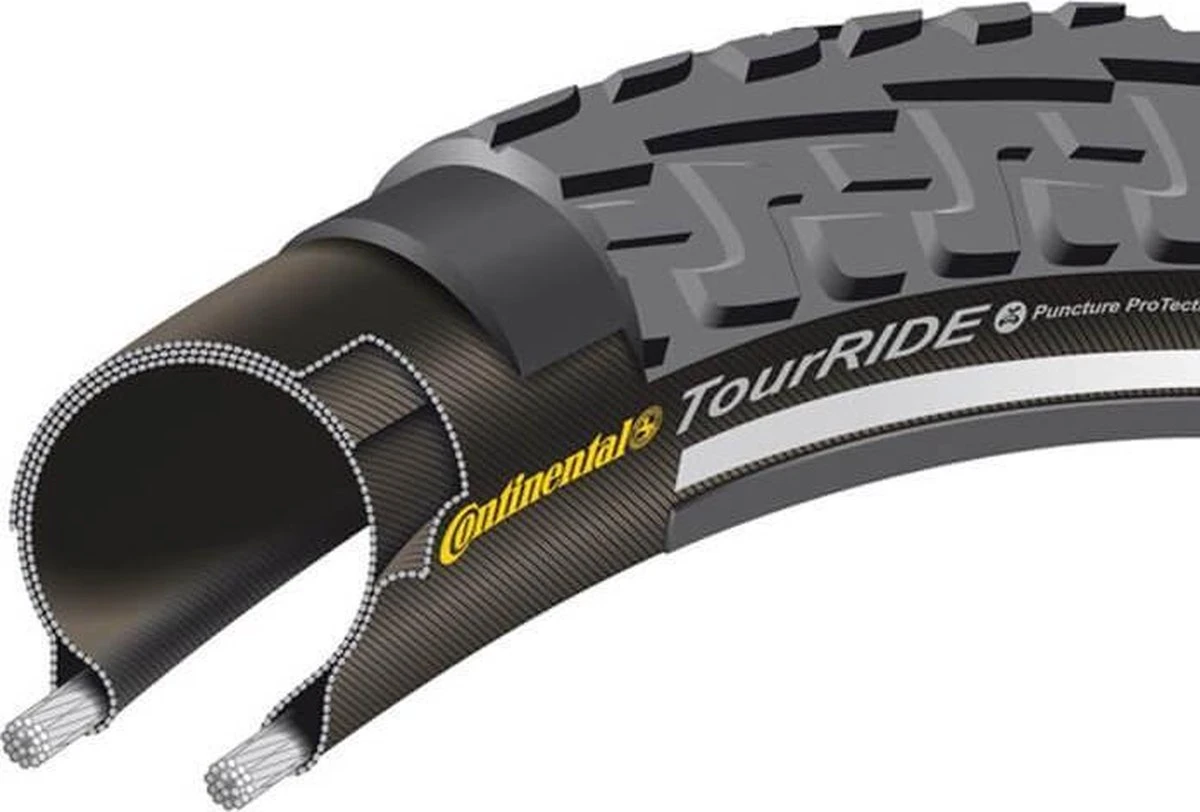 Continental Buitenband Ride Tour 28 X 1 3/8 X 1 5/8 (37-622) Draad 11 Continental Buitenband Ride Tour 28 X 1 3/8 X 1 5/8 (37-622) Draad - Afbeelding 9