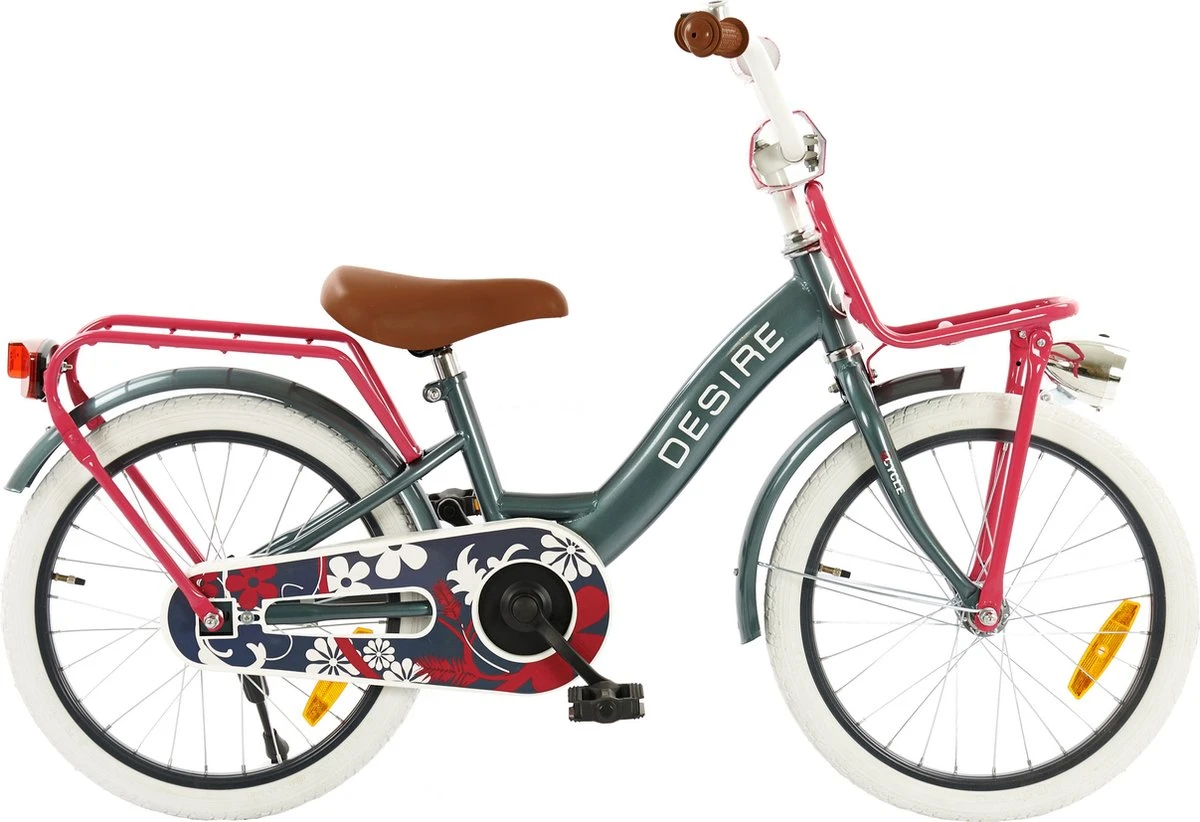 2Cycle Desire Kinderfiets - 18 Inch - Voordrager - Grijs - Meisjesfiets 7 2Cycle Desire Kinderfiets - 18 Inch - Voordrager - Grijs - Meisjesfiets - Afbeelding 5