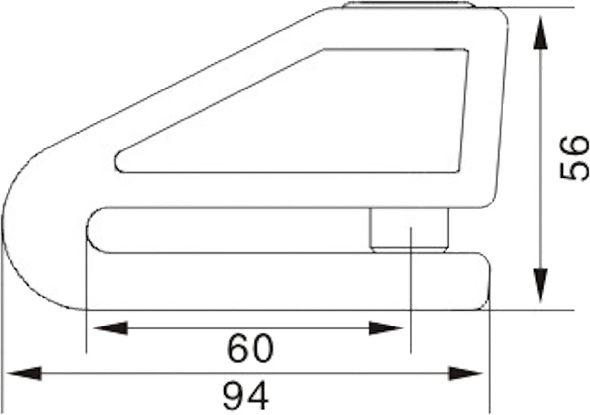 VINZ Baretti Schijfremslot / Motorslot ART4 - Fluor Geel 7 VINZ Baretti Schijfremslot / Motorslot ART4 - Fluor Geel - Afbeelding 5