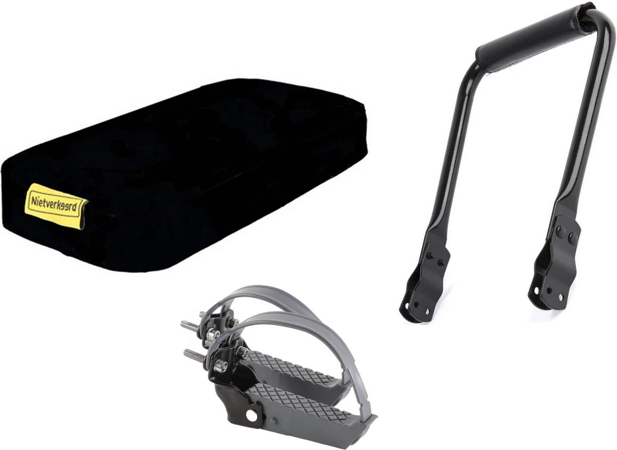 ROJO Fietskussen Bagagedrager + Rugsteun Bagagedrager + Voetsteunen (Universele Set) 3 ROJO Fietskussen Bagagedrager + Rugsteun Bagagedrager + Voetsteunen (Universele Set)