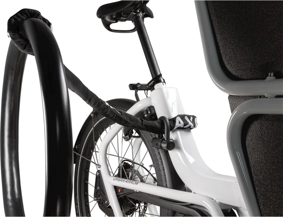 AXA Loop 110 Kettingslot - ART 2 Slot Voor Fietsen - Extra Dikke Schakels – Hangslot - 110 Cm – 9,5 Mm - Zwart 8 AXA Loop 110 Kettingslot - ART 2 Slot Voor Fietsen - Extra Dikke Schakels – Hangslot - 110 Cm – 9,5 Mm - Zwart - Afbeelding 6