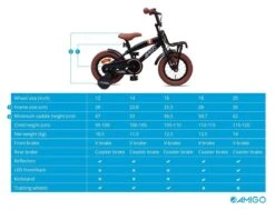 Amigo 2Cool Jongensfiets - Kinderfiets 12 Inch - Matzwart -Winkel Voor Fietsbenodigdheden 1200x920 1