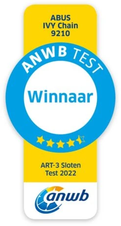 ABUS Ivy 9210 Kettingslot - ART3 - 85 Cm - Winnaar ANWB Slotentest 2022 -Winkel Voor Fietsbenodigdheden 645x1200