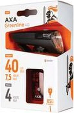 AXA Greenline 40 Lux - LED Fietslampjes Voor En Achter - Fietsverlichting USB Oplaadbaar -Winkel Voor Fietsbenodigdheden 779x1200
